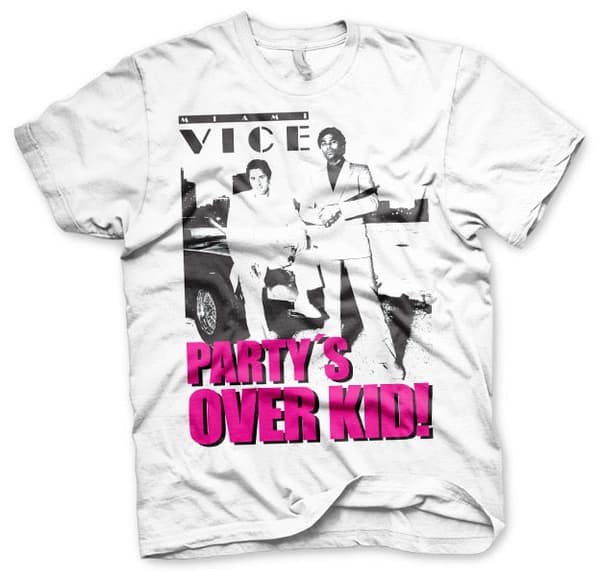 Miami Vice - Party´s Over Kid T-Shirt White Medium
