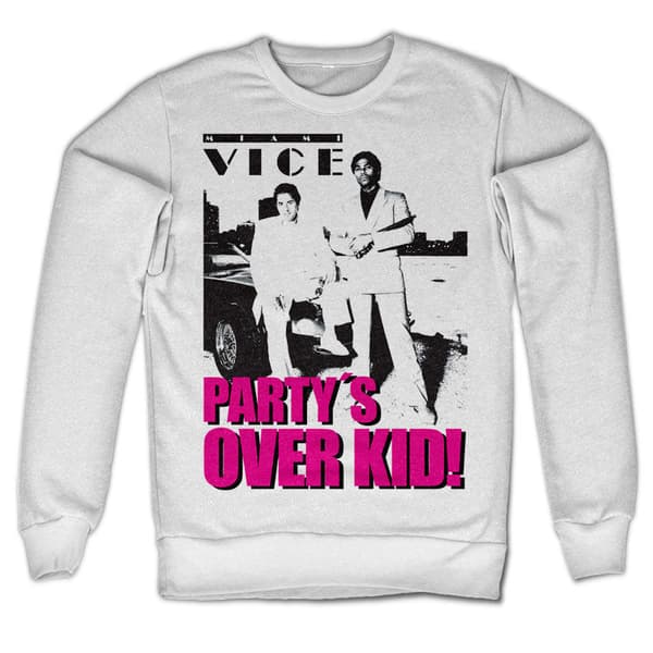Miami Vice - Party´s Over Kid Sweatshirt White Small