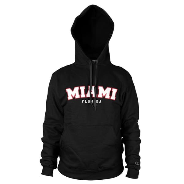 Miami - Florida Hoodie Black Medium