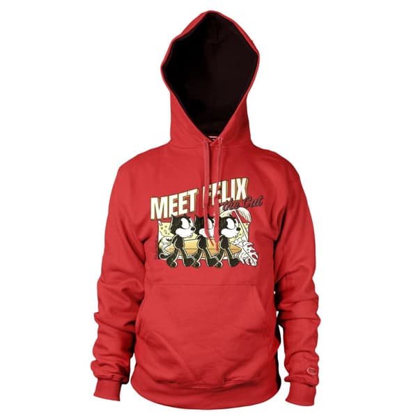 Meet Felix The Cat Hoodie Red XX-Large
