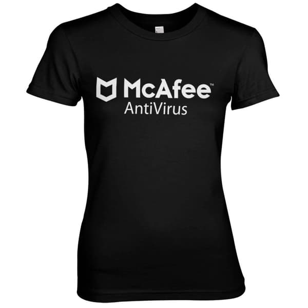 McAfee AntiVirus Girly Tee Black XX-Large