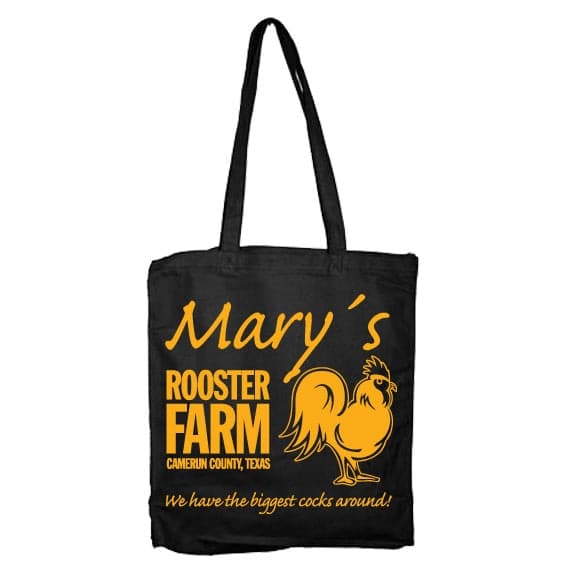 Mary´s Rooster Farm Tote Bag Black