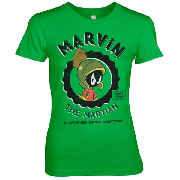 Marvin The Martian Girly Tee Green X-Large