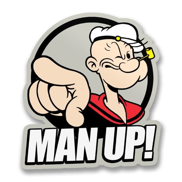 Man Up! Sticker