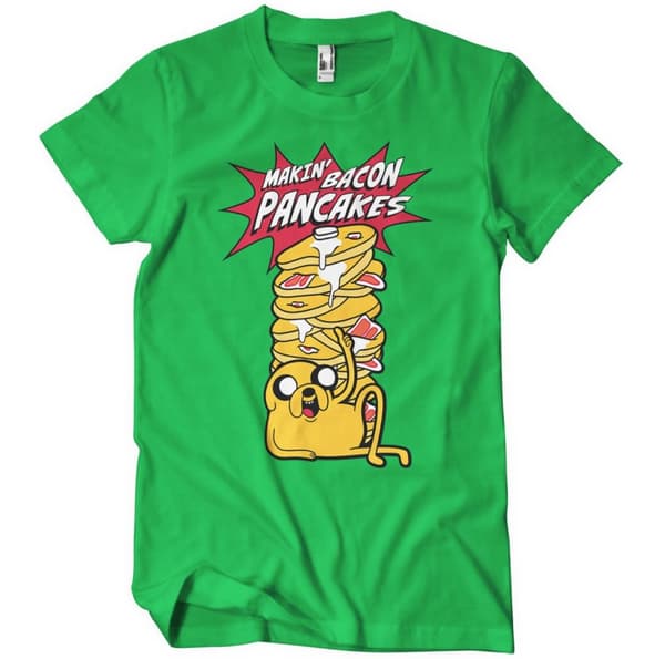 Makin' Bacon Pancakes T-Shirt Green Large