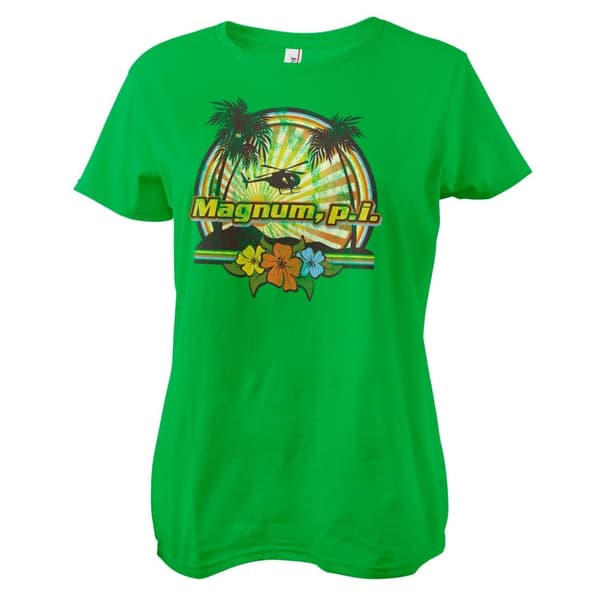 Magnum P.I. - Tropical Vibes Girly Tee