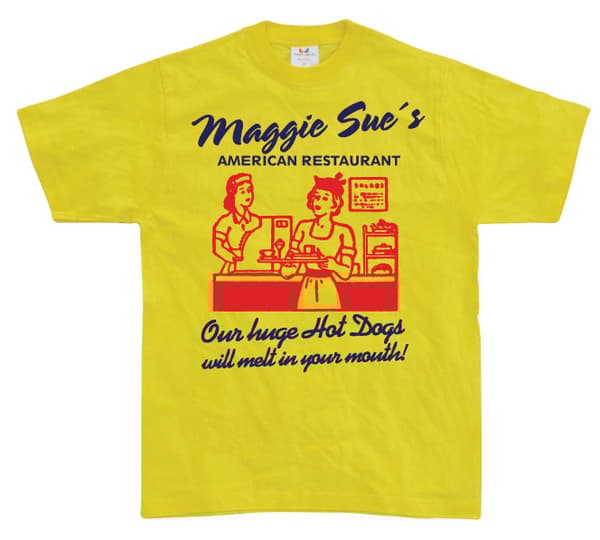 Maggie Sue´s Restaurant T-Shirt Yellow Large