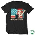 Miniatyrbild 2 av 2: MTV Distressed USA-Flag Organic T-Shirt