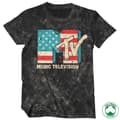 Miniatyrbild 1 av 2: MTV Distressed USA-Flag Organic T-Shirt