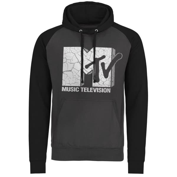 MTV Cracked Logo Baseball Hoodie X-Large
