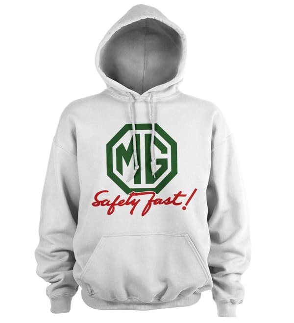 M.G. Safely Fast Hoodie White Medium