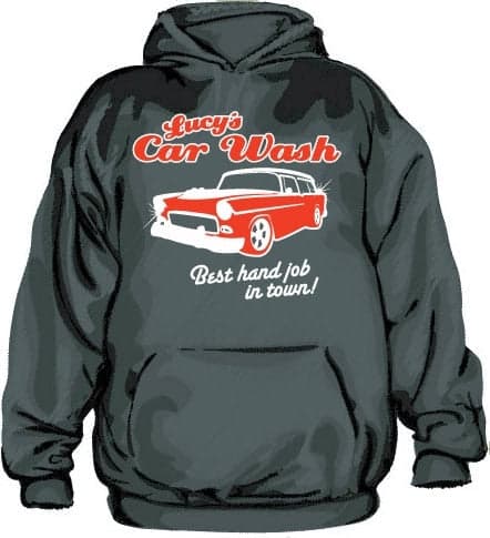 Lucy´s Car Wash Hoodie Black Small