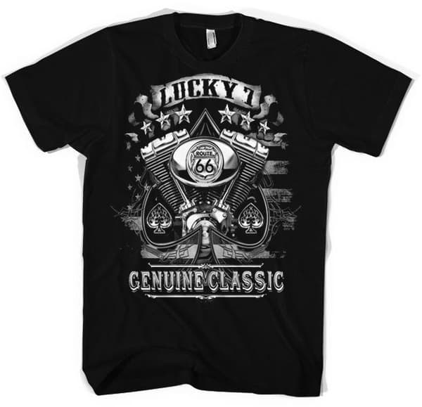Lucky 7 - Genuine Classic T-Shirt Black Large