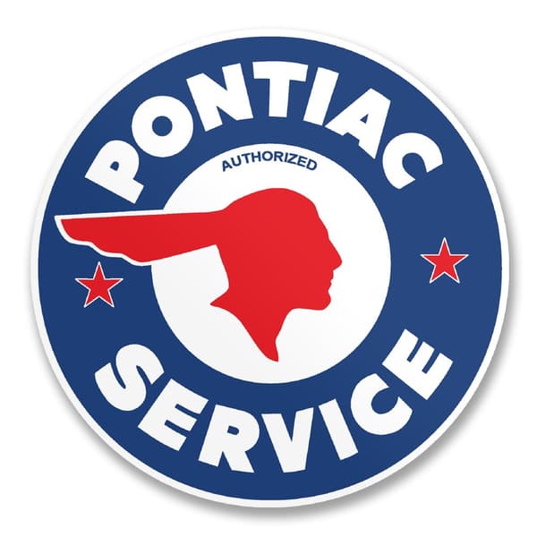 Pontiac Service Logo Sticker