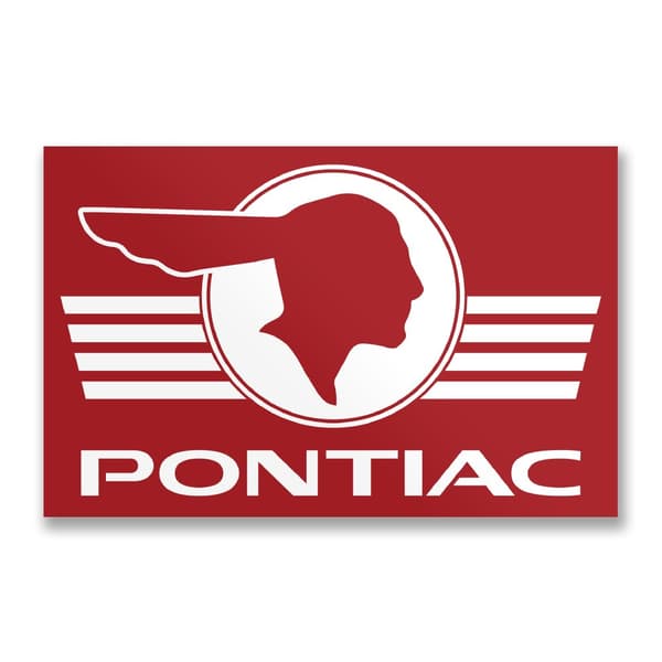 Pontiac Retro Logo Sticker