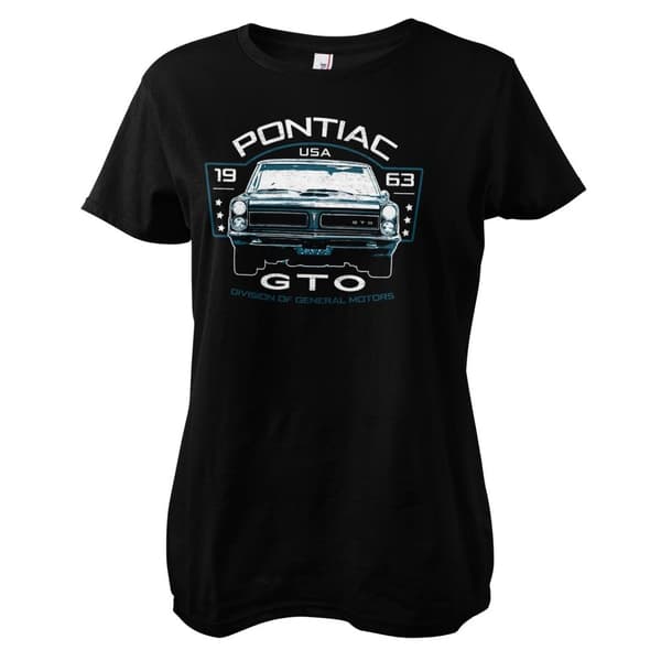 Pontiac GTO Girly Tee Black Medium