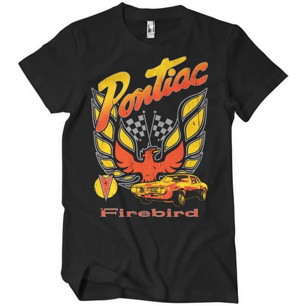 Pontiac Firebird Retro T-Shirt Black Medium