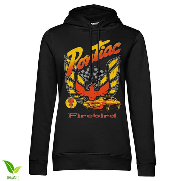 Pontiac Firebird Retro Girls Hoodie Black Medium