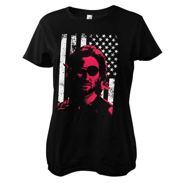 Plissken Stars and Stripes Girly Tee Black Medium