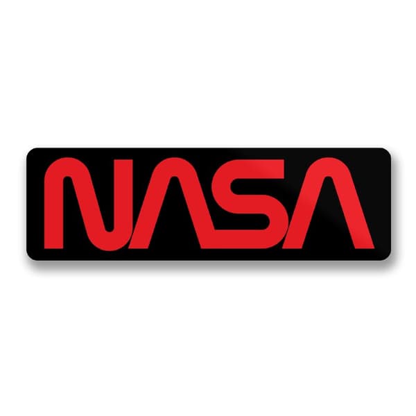 NASA Worm Logo Sticker