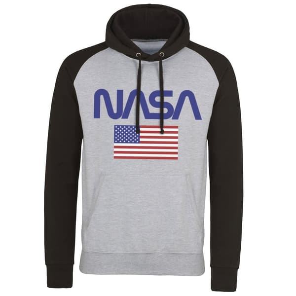 NASA - Old Glory Baseball Hoodie Small