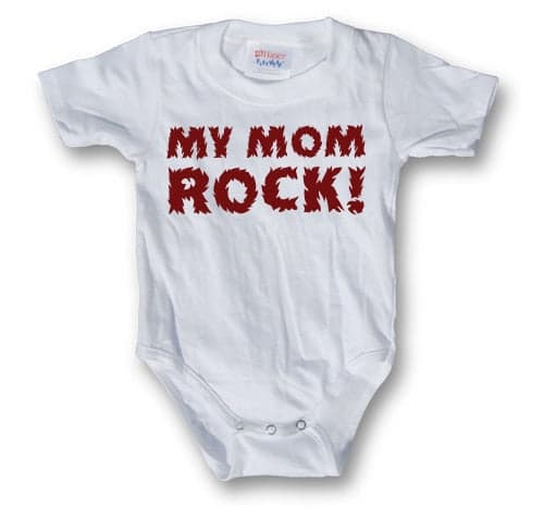 My Mom Rock Body White 12-18Months