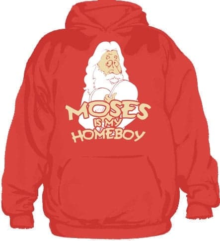 Moses Is My Homeboy Hoodie Red Medium