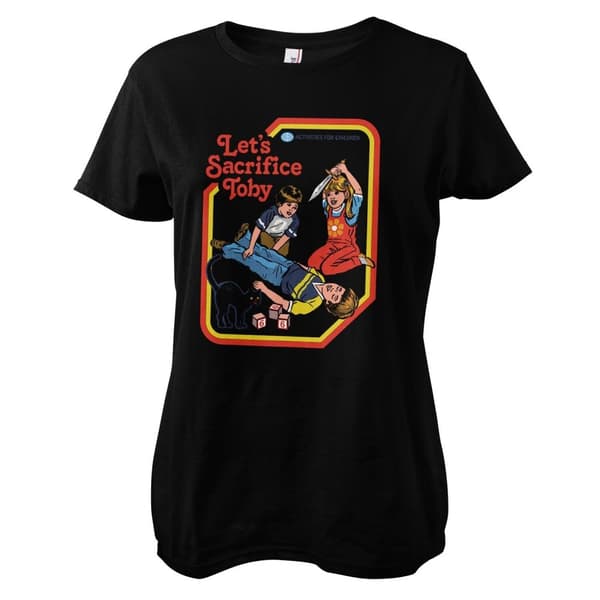 Let's Sacrifice Toby Girly Tee Black Small