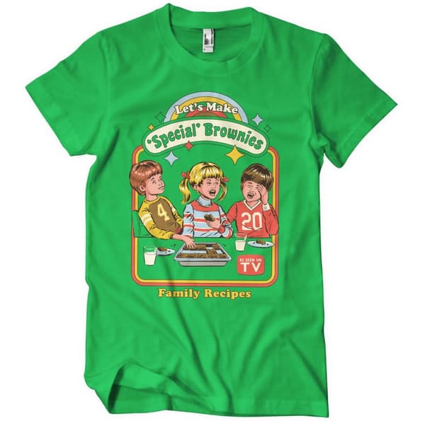 Let's Make Special Brownies T-Shirt Green X-Large