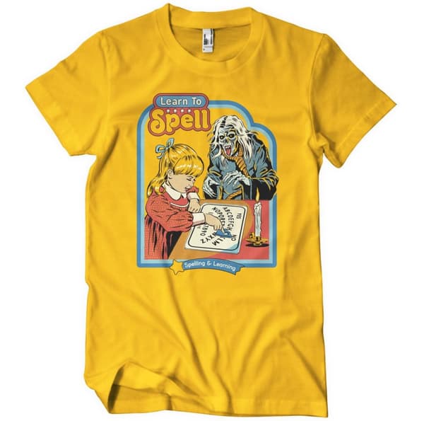 Learn To Spell T-Shirt Gold XX-Large