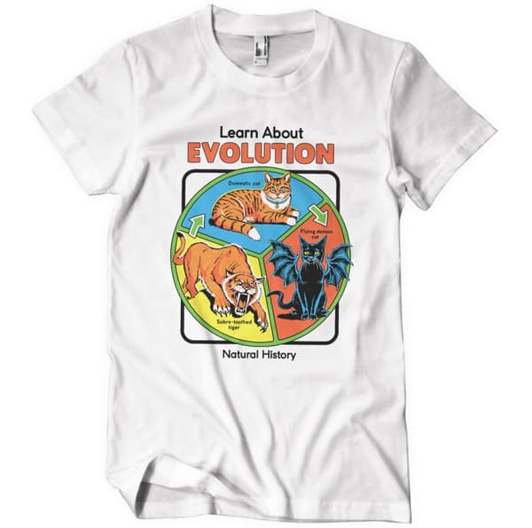 Learn About Evolution T-Shirt White Medium