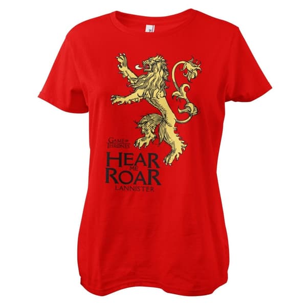 Lannister - Hear Me Roar Girly Tee Red Large