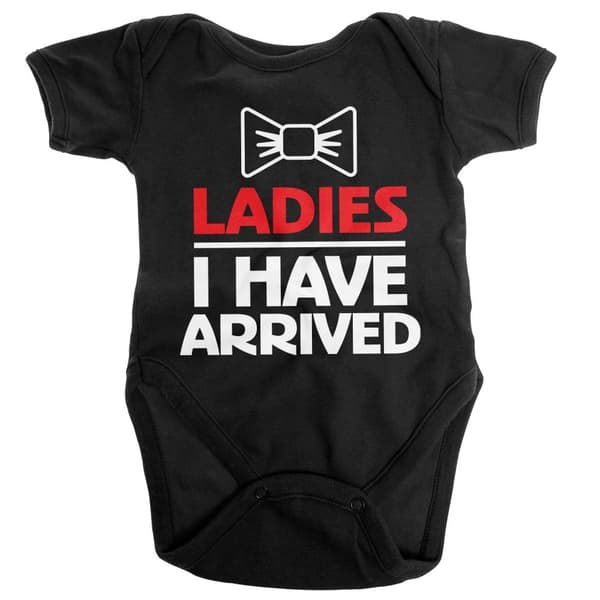 Ladies - I Have Arrived Baby Body Black 12-18Months