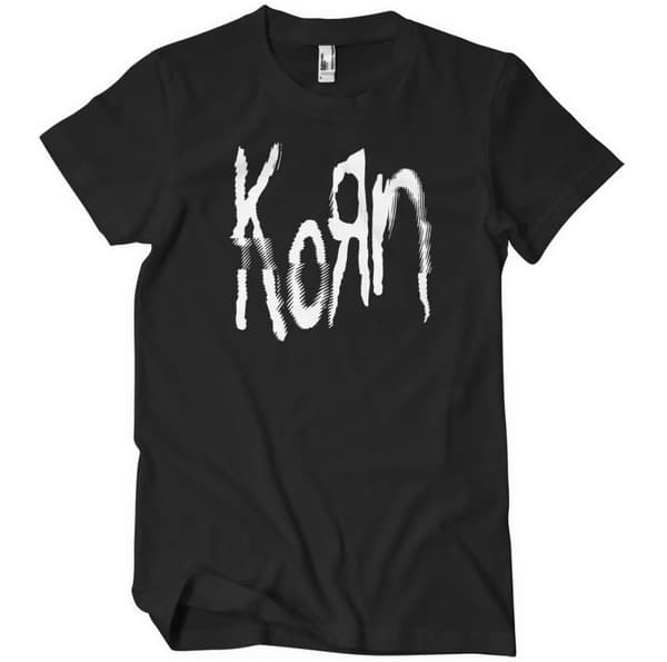 Korn Glitch Logo T-Shirt Black Medium