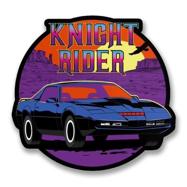 Knight Rider Sunset Sticker