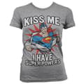 Miniatyrbild 6 av 8: Kiss Me - I Have Super Powers Girly T-Shirt