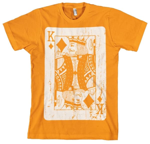 King Of Cards T-Shirt Orange XX-Large