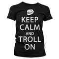 Miniatyrbild 3 av 5: Keep Calm And Troll On Girly T-Shirt