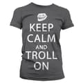 Miniatyrbild 4 av 5: Keep Calm And Troll On Girly T-Shirt