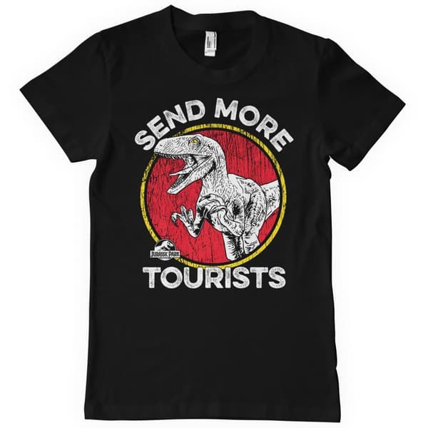 Jurassic Park - Send More Tourists T-Shirt Black XX-Large
