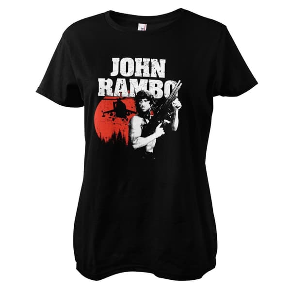 John Rambo Girly Tee Black Small