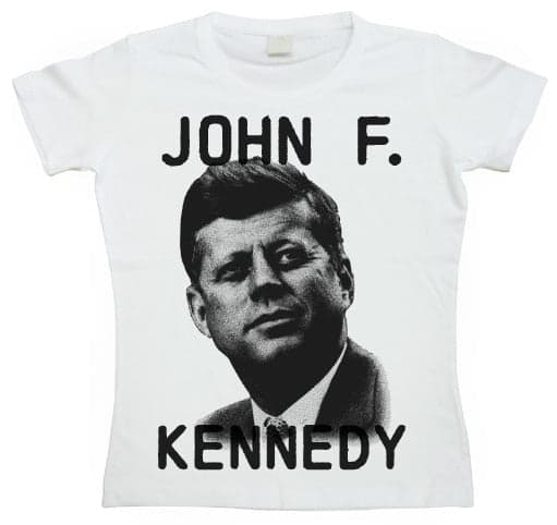 John F. Kennedy Girly T-shirt White Small
