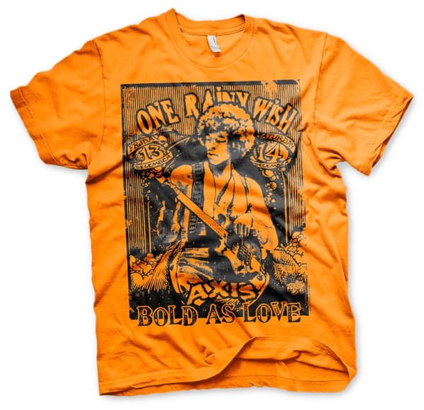 Jimi Hendrix - Bold As Love T-Shirt Orange Medium