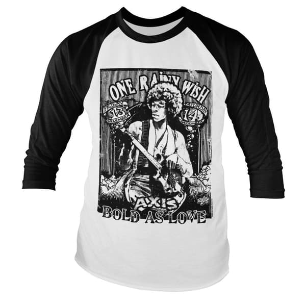 Jimi Hendrix - Bold As Love Baseball Long Sleeve Tee Medium