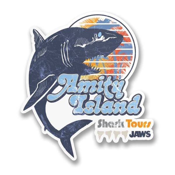 JAWS Shark Tours Sticker