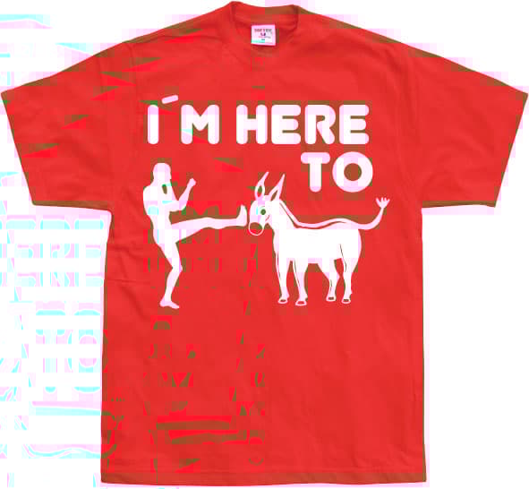 I´m Here To Kick Ass! T-Shirt