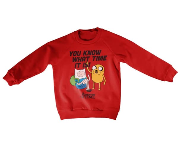 It's Adventure Time Kids Sweatshirt Red 6Years/YS