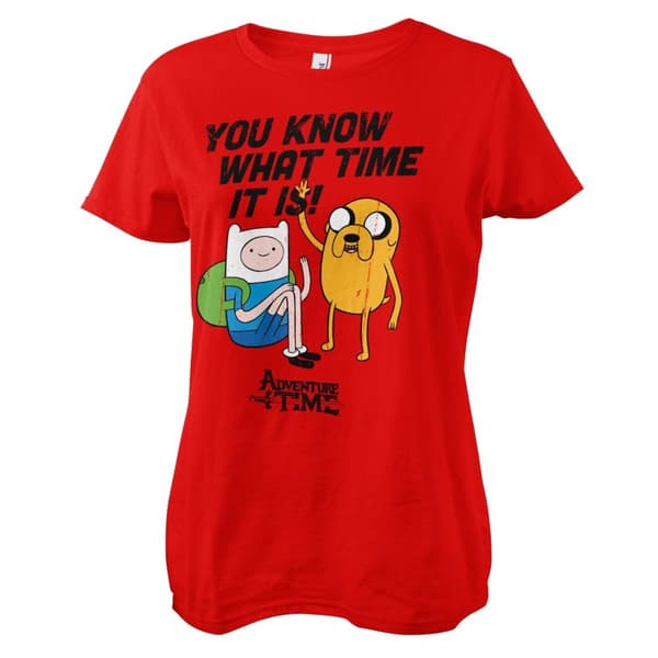 It's Adventure Time Girly Tee Red X-Large