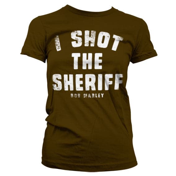 I Shot The Sheriff Girly T-Shirt Brown XX-Large
