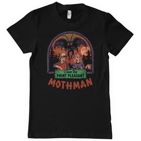 I Saw The Point Pleasant Mothman T-Shirt Black Small